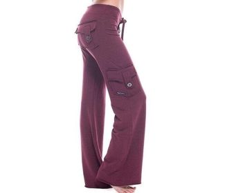 Women Pants Wide Leg Pants-High Waisted Drawstring Casual Loose Yoga Lounge Palazzo Pants (Color: 6, size: L)