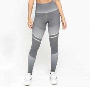 Women's Leggings 3D Print Yoga Pants Skinny Workout Gym Leggings (Color: Gray, size: L)